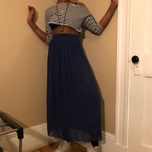single layer chiffon skirt